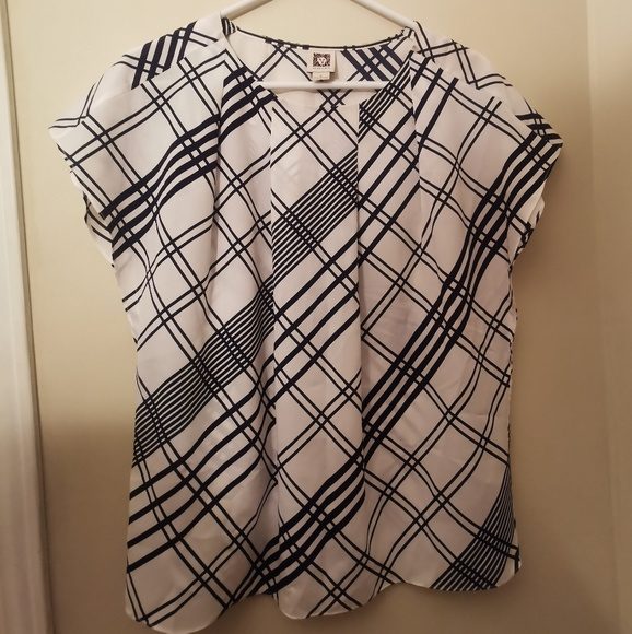 Anne Klein cute Light blouse/Shirt soft S(fitsM-L) - Picture 1 of 7